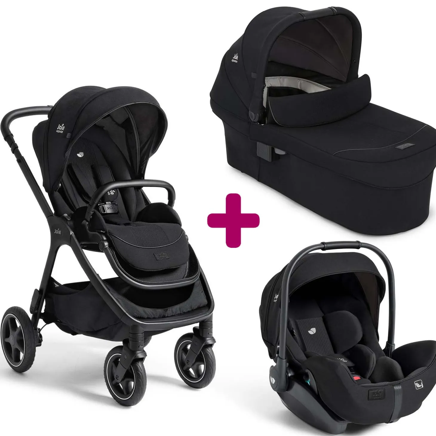 Pack poussette trio Finiti Eclipse + nacelle Ramble XL Eclipse + coque I-Level pro Eclipse de Joie