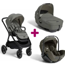 Pack poussette trio Finiti Evergreen + nacelle Calmi Evergreen + coque I-Level pro Evergreen                            de Joie
