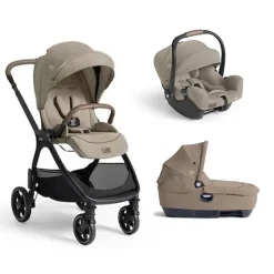 Pack poussette trio Valora Sandstone + coque i-starter + nacelle calmi                            de Joie
