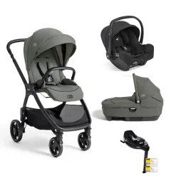 Pack poussette trio XL Valora Evergreen + coque i-starter + nacelle calmi + base encore                            de Joie