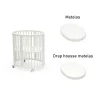 Pack Sleepi Mini White + Matelas + drap housse                            de Stokke