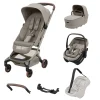 Pack XL Poussette Fame Cabin + adaptateurs + coque Coral +nacelle + harnais de transport + barre de protection                            de Maxi Cosi