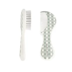 Pasito a Pasito Brosse et peigne Carreaux Vert
