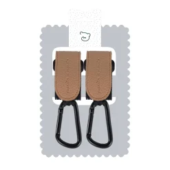 Pasito a Pasito                    Lot de 2 crochets pour poussette Icon    Caramel
