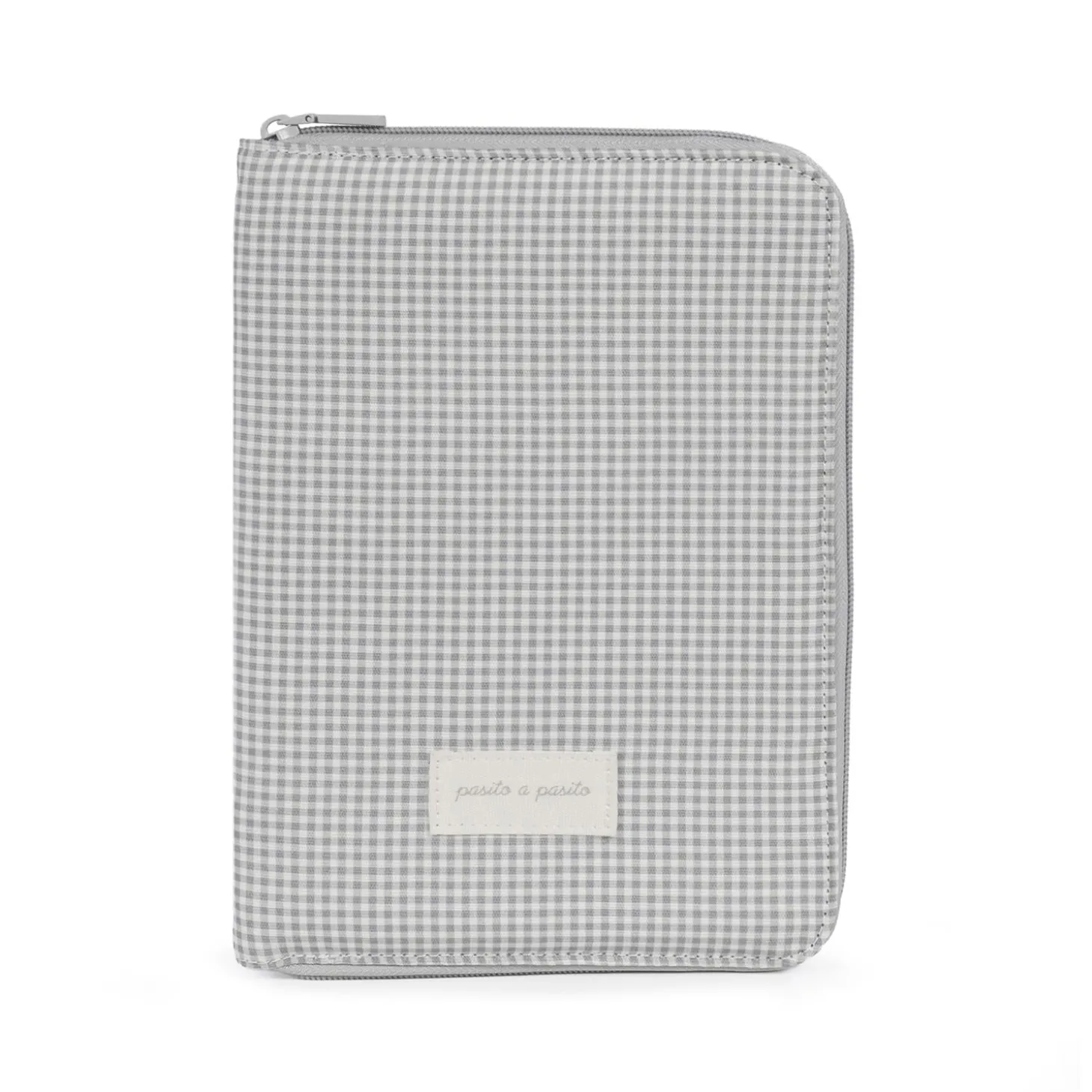 Pasito a Pasito Protège Carnet de Santé Little Bloom Vichy Gris