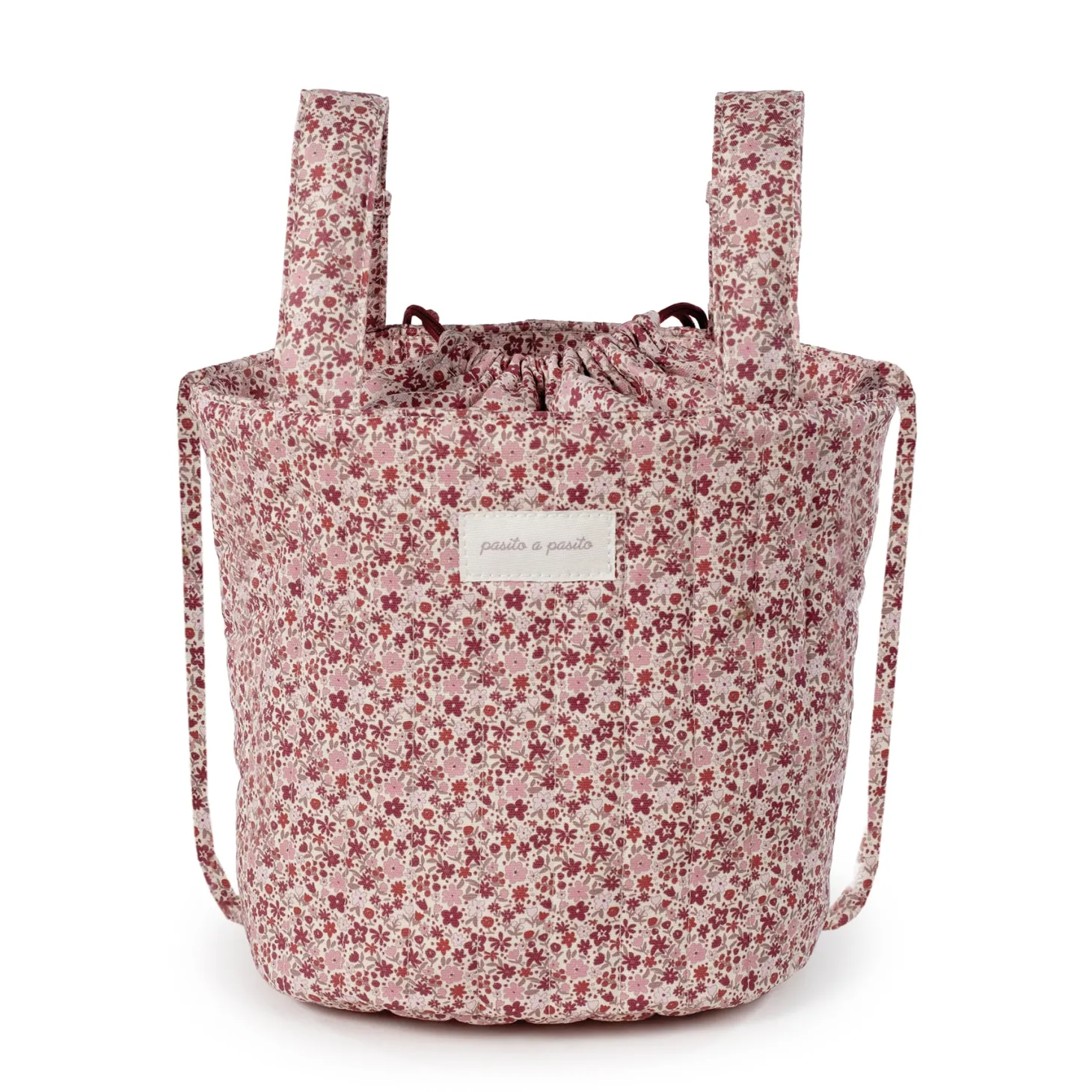 Pasito a Pasito Sac Bucket Cherry Fleurs