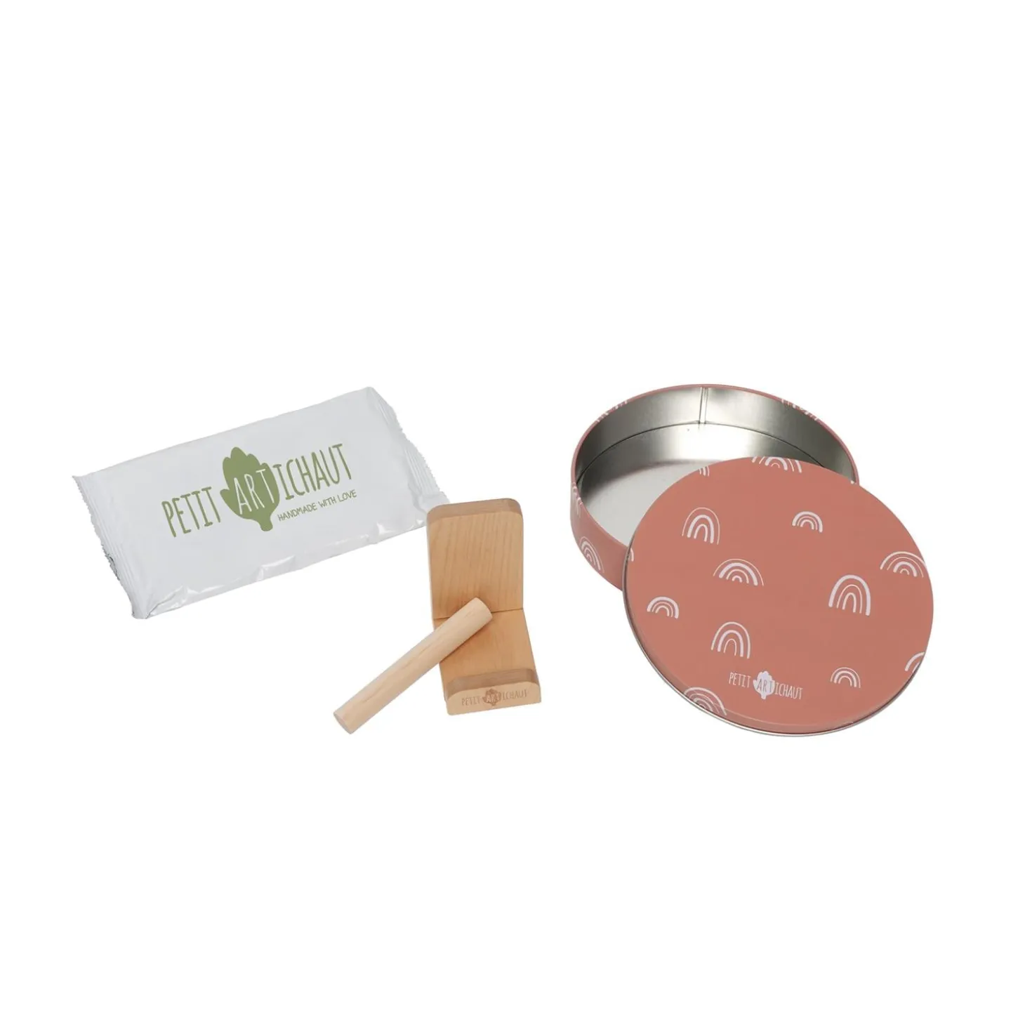 Petit Artichaut Baby Box Ronde Rainbow Terracotta