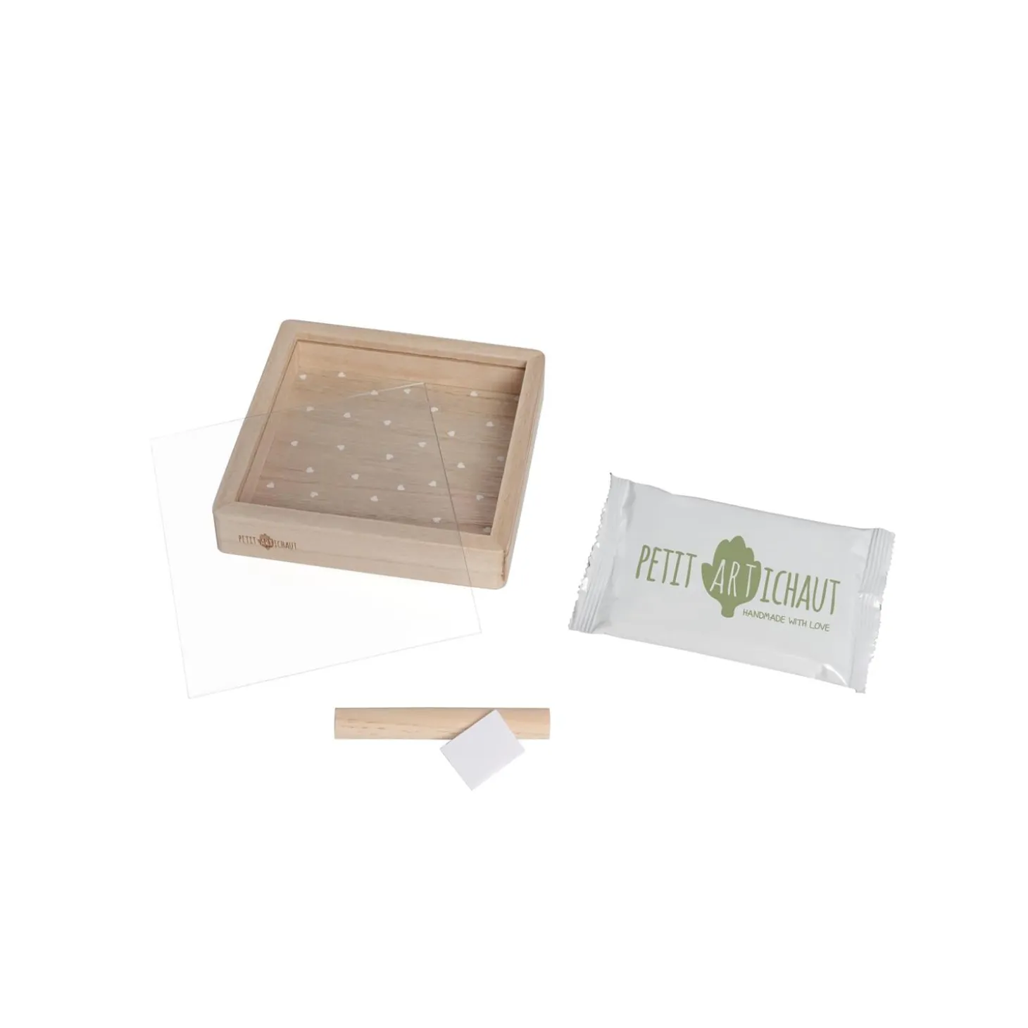 Petit Artichaut Boîte Empreinte Jolis Cœurs