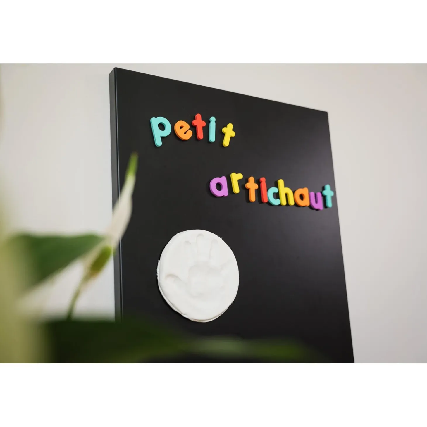 Petit Artichaut 2 Magnets Empreinte Blanc