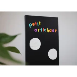 Petit Artichaut 2 Magnets Empreinte Blanc