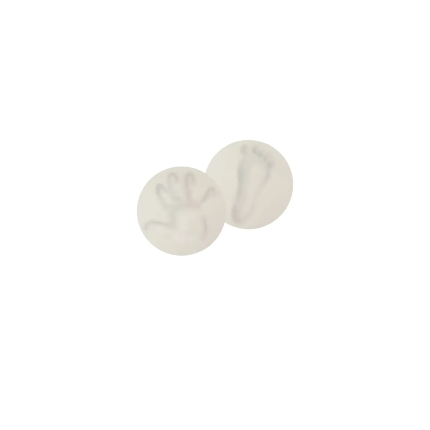 Petit Artichaut 2 Magnets Empreinte Blanc