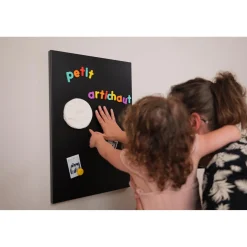 Petit Artichaut 2 Magnets Empreinte Blanc