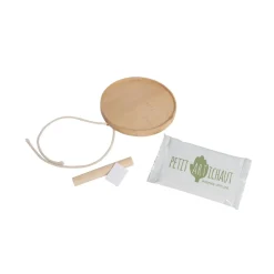 Petit Artichaut Médaillon Empreinte Bois Bois