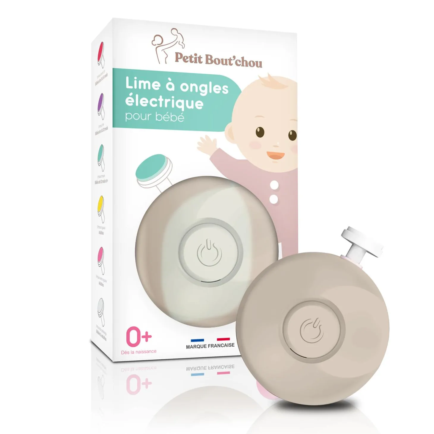 Petit nez Lime à ongles éléctrique Beige clair