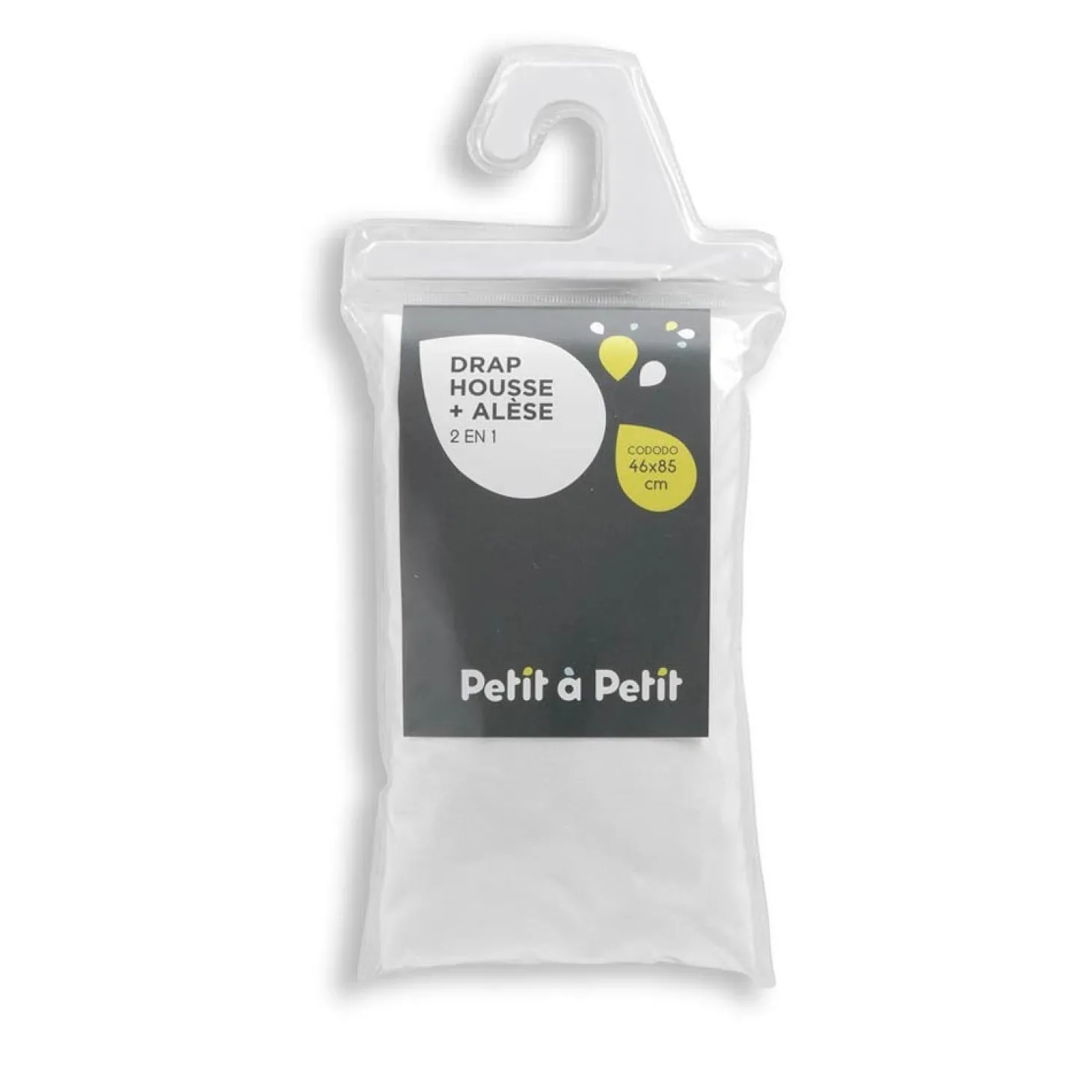 Petit à petit Drap housse alese Blanc
