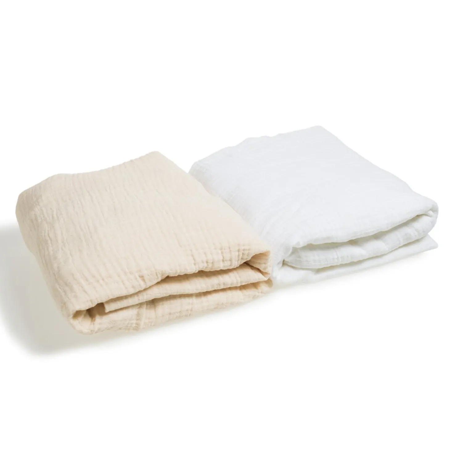 Petit à petit Lot de 2 Drap Housse Beige