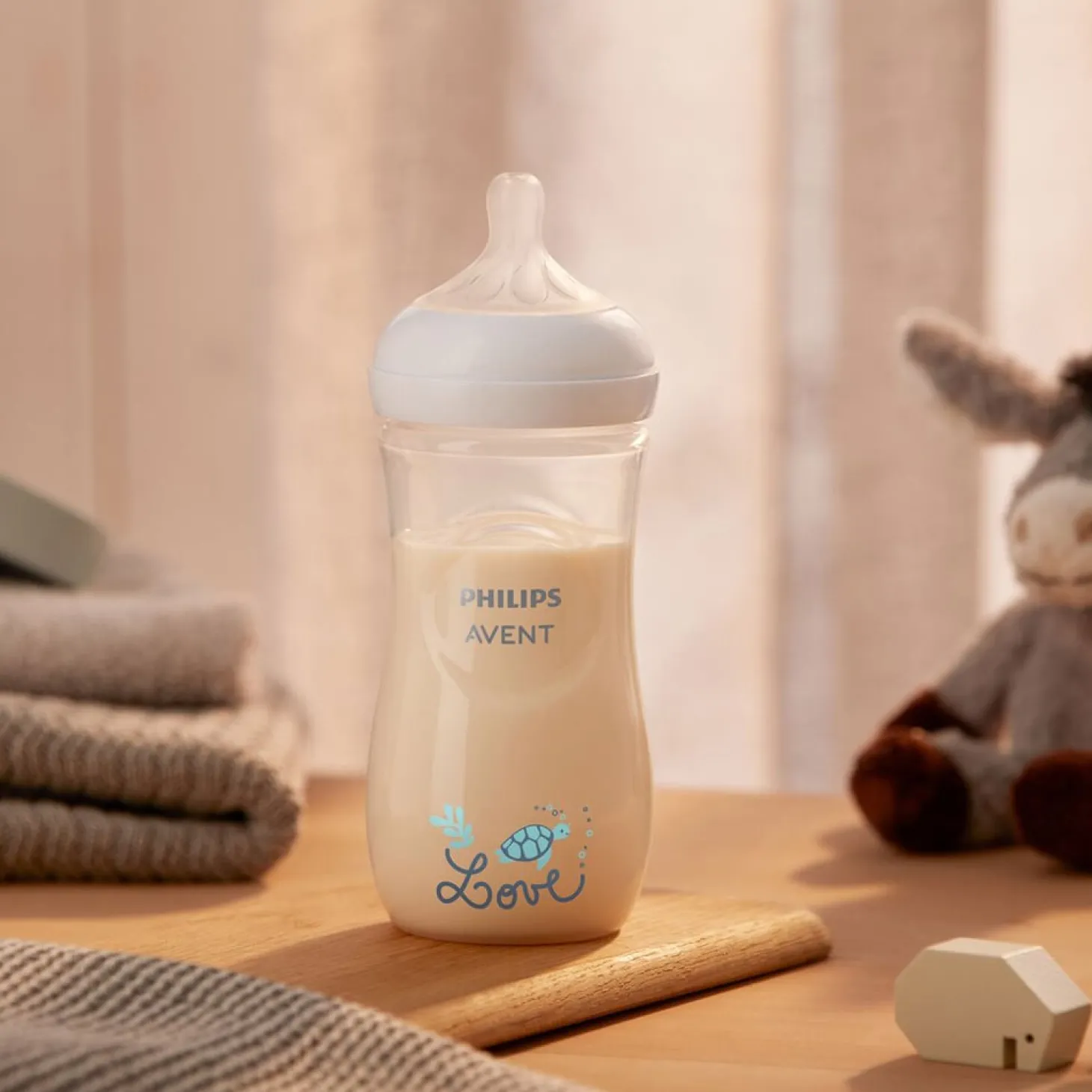 Philips Avent Biberon Natural 3.0 Motifs bleus 330 ml