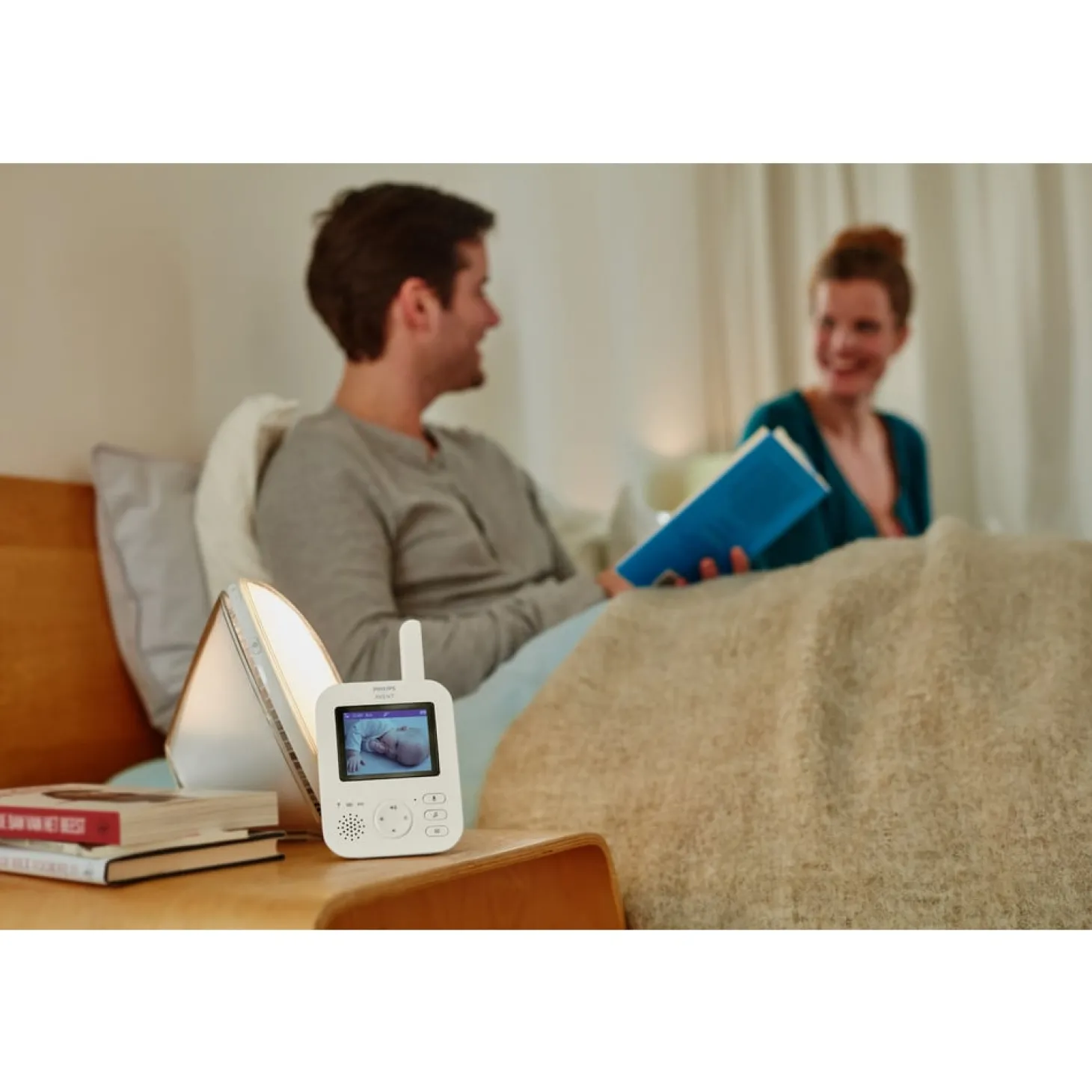 Philips Avent Ecoute-bébé vidéo SCD882 Blanc