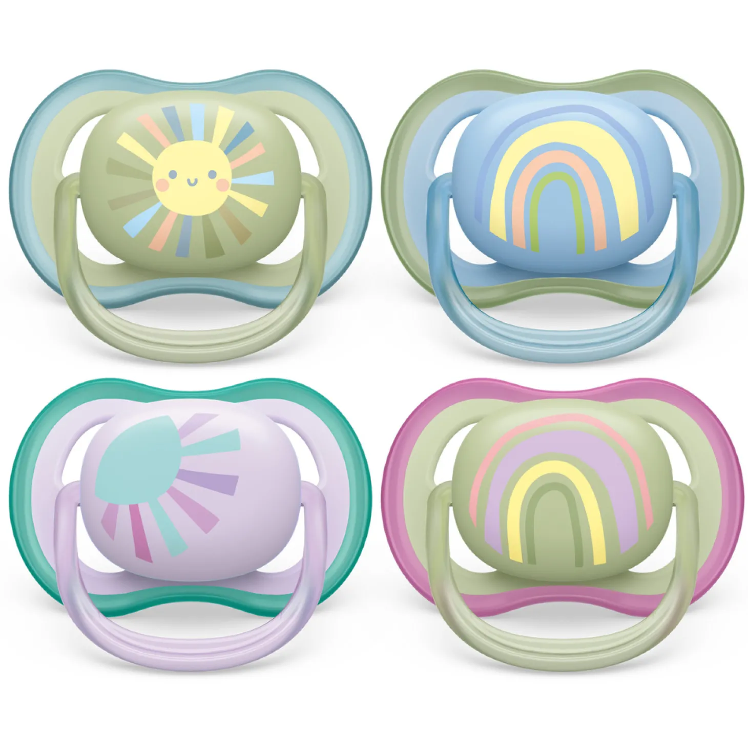 Philips Avent 2 Sucettes Ultra Air Multicolore
