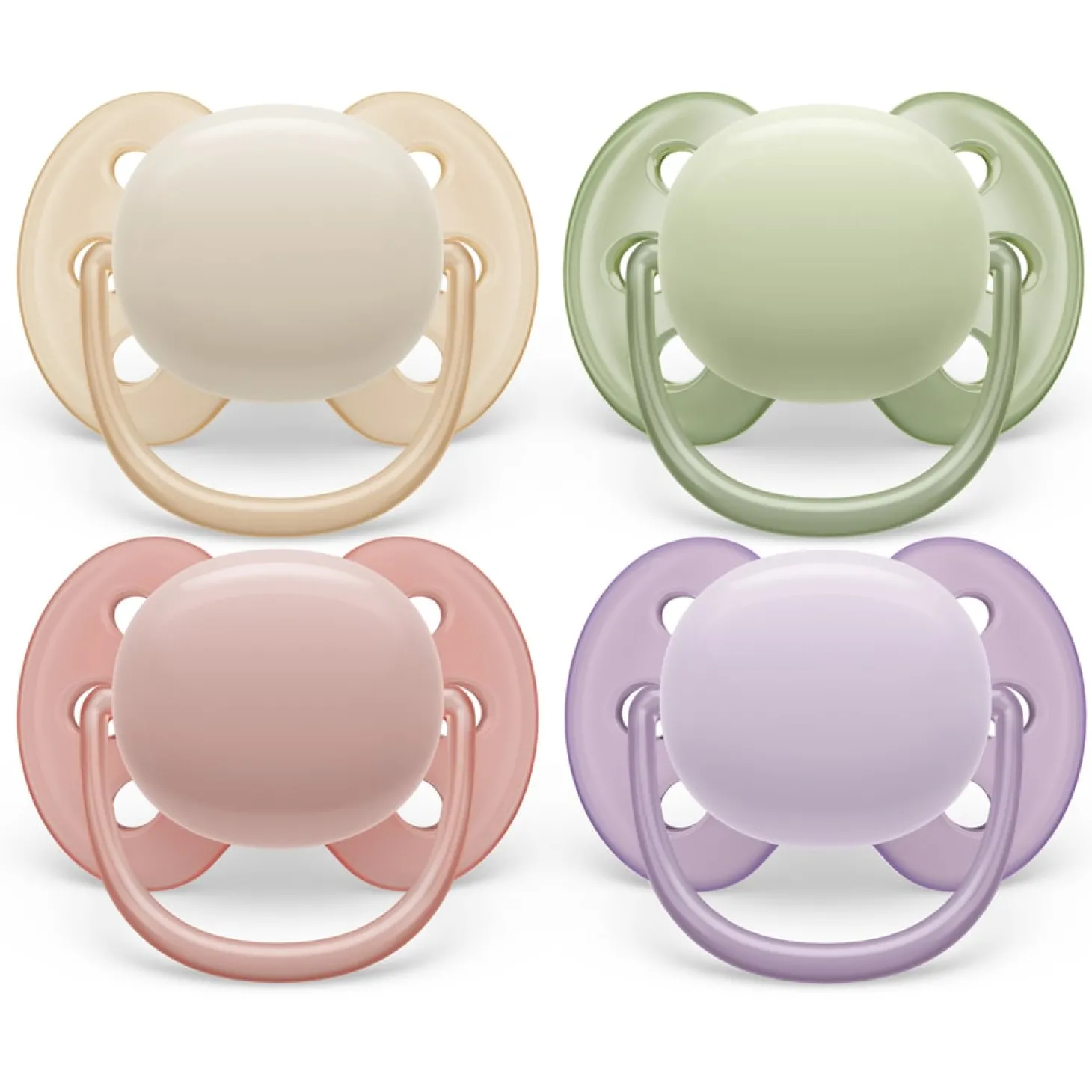 Philips Avent 2 Sucettes Ultra Soft Vert/Orange 18 mois