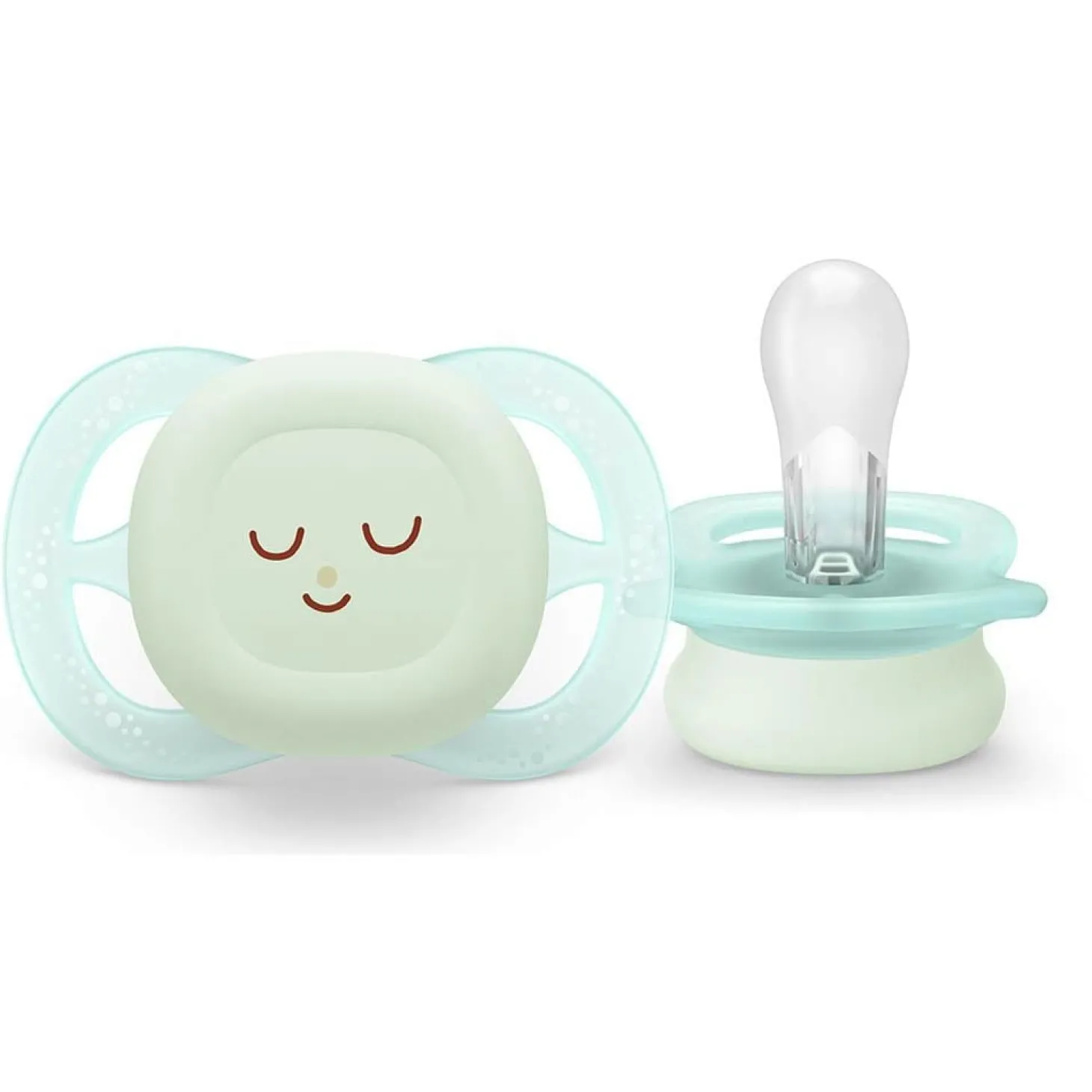 Philips Avent Sucettes Ultra start x2 Pastel night 0-2 mois