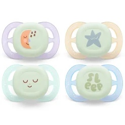 Philips Avent Sucettes Ultra start x2 Pastel night 0-2 mois