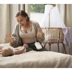 Philips Avent Tire-lait mains libres + biberon et sachet de lait Blanc