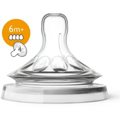 Philips Avent 2 Tétines Natural 2.0 4trous Blanc