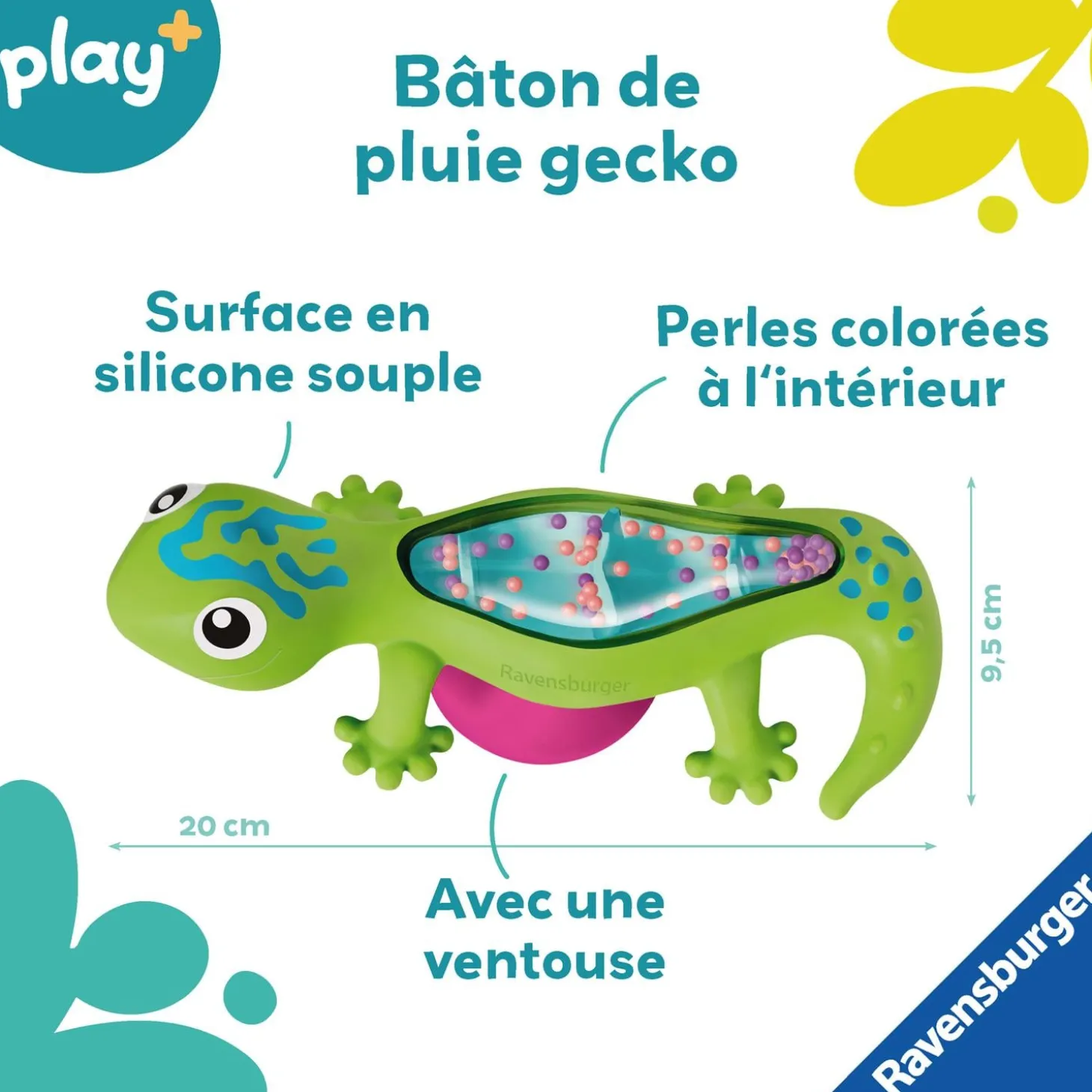 Play+ Baton de pluie Gecko Vert