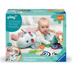 Play+                    Coussin d'activités    Rhinocéros            0-24 mois