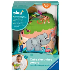 Play+                    Cube d'activités sonore    Les Animaux Sauvages            6-24 mois