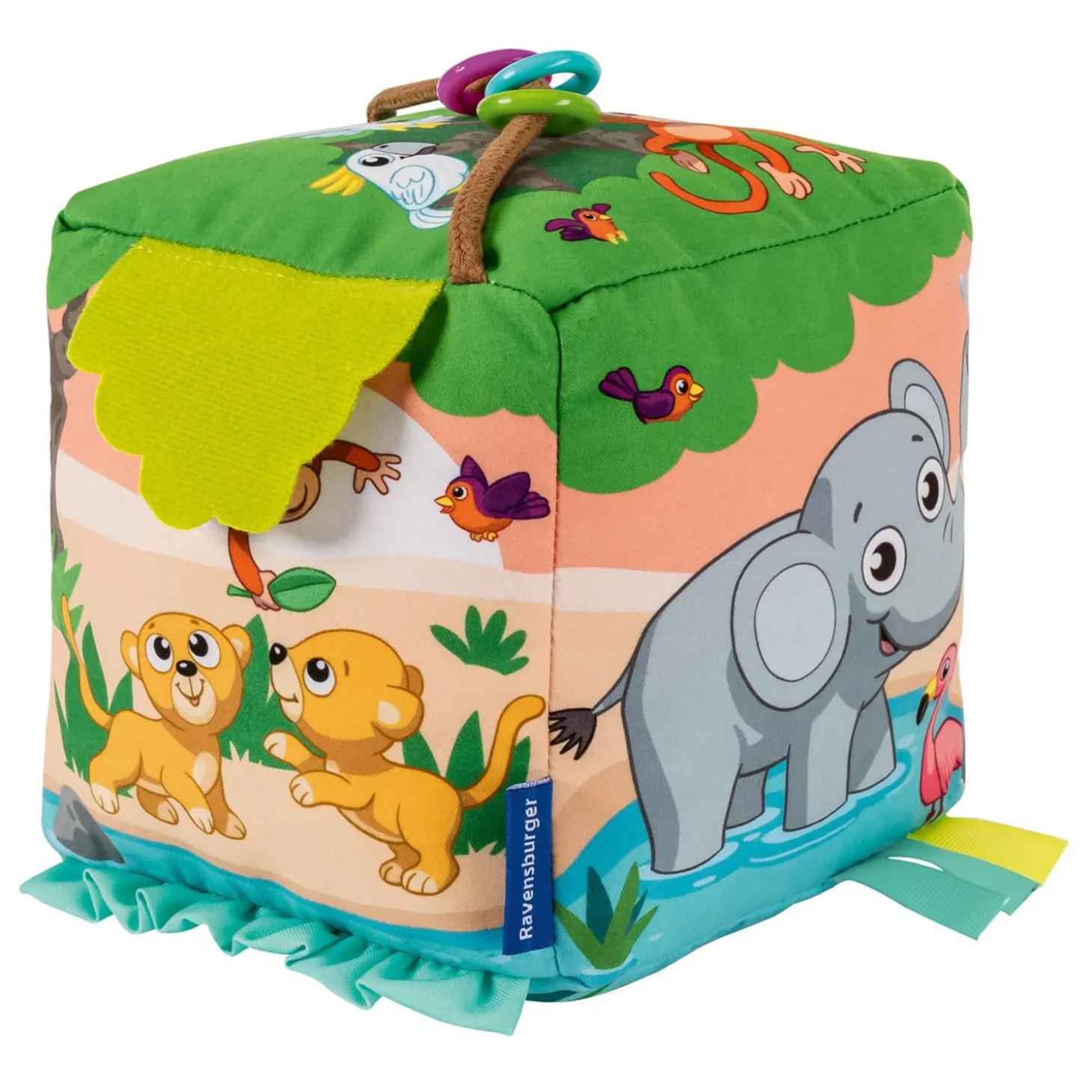 Play+ Cube d'activités sonore Les Animaux Sauvages 6-24 mois