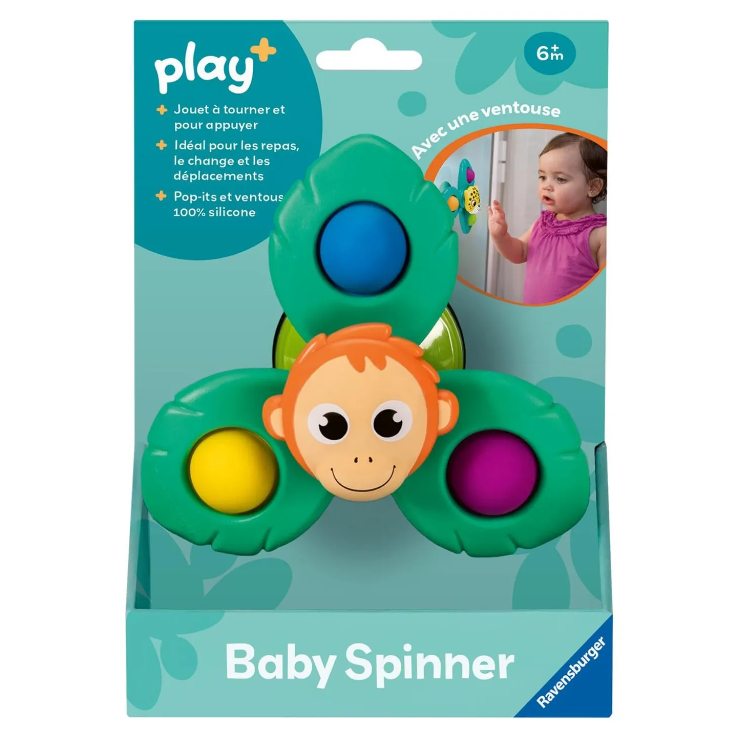 Play+ Jouet Baby Spinner Orang-Outan