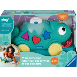 Play+ Jouet Caméléon lumineux Bleu