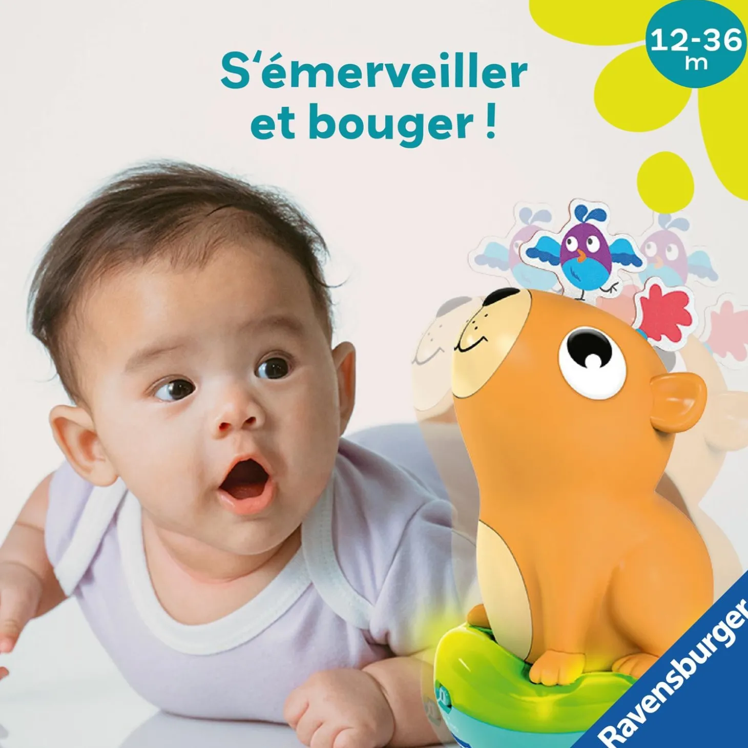 Play+ Jouet Culbuto sonore Capybara Orange