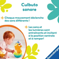 Play+ Jouet Culbuto sonore Capybara Orange