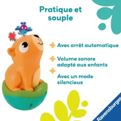 Play+ Jouet Culbuto sonore Capybara Orange