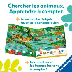 Play+ Livre Cherche et brille Dans La Jungle Multicolore
