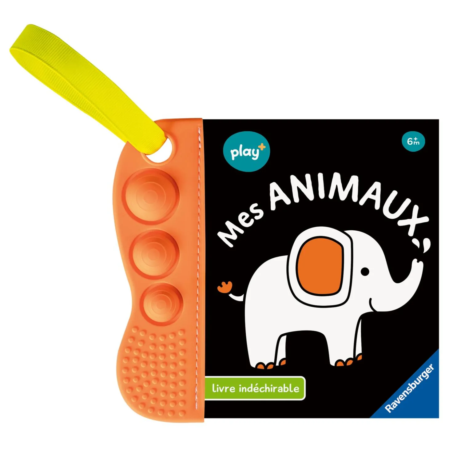 Play+ Livre Flip & pop : livre constrasté Mes Animaux Multicolore