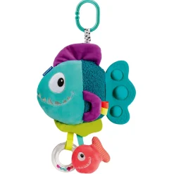 Play+ Peluche d'activité pop-it Piranha Bleu