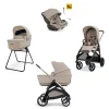 Poussette Aptica chassis Palladio Black, System Quattro Darwin Vicuna Beige                            de Inglesina