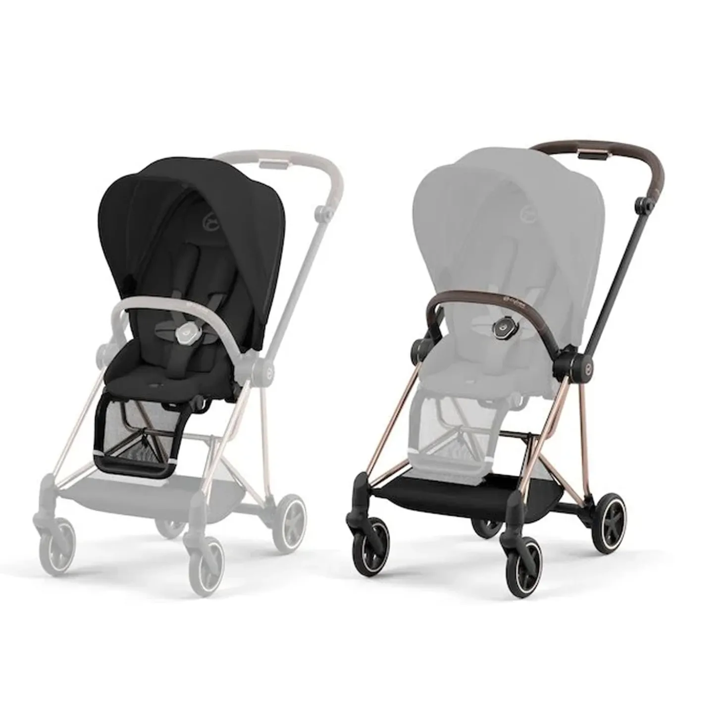 Poussette Mios Rosegold Sepia Black de Cybex