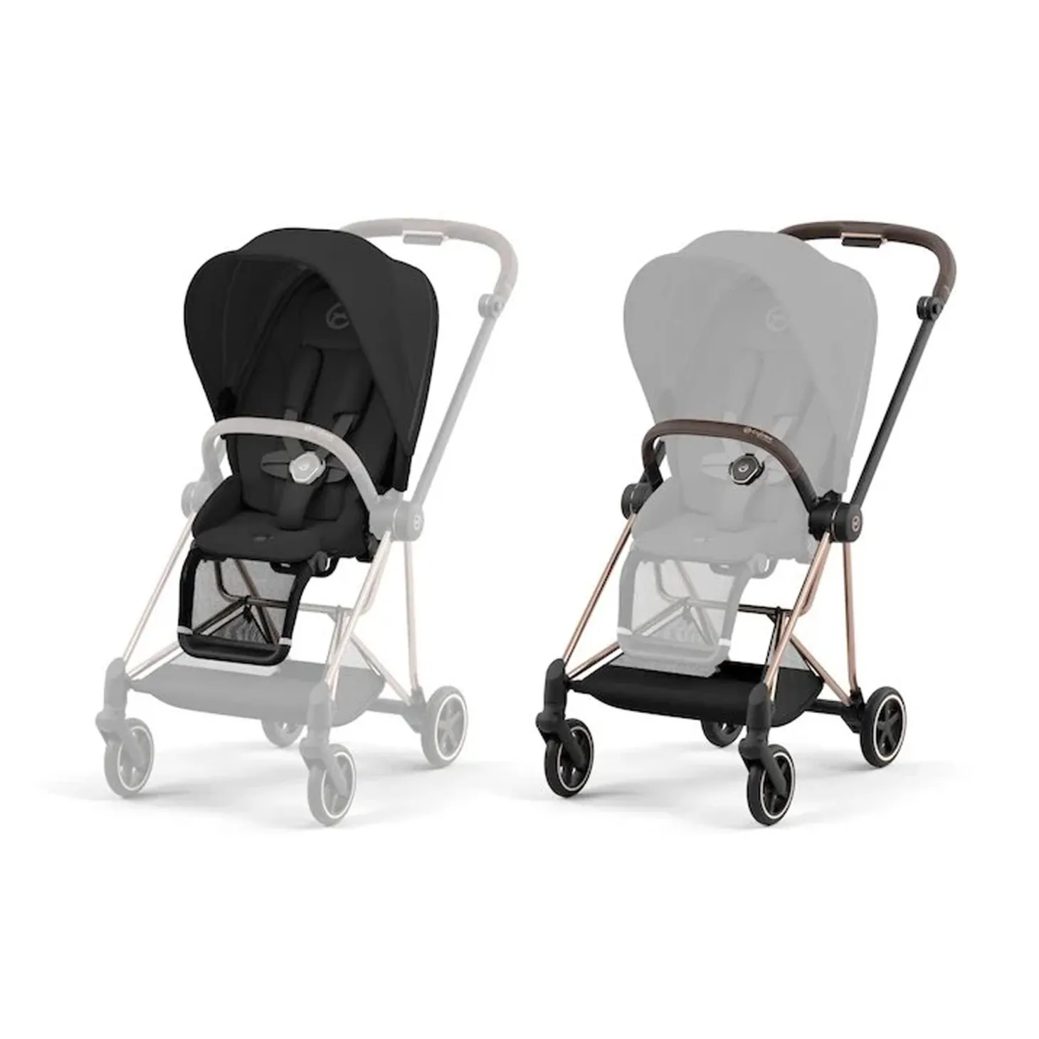 Poussette Mios Rosegold Sepia black de Cybex