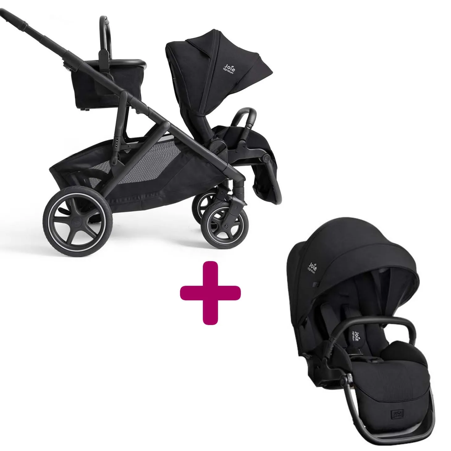 Poussette Versiti Eclipse avec assise supplementaire de Joie