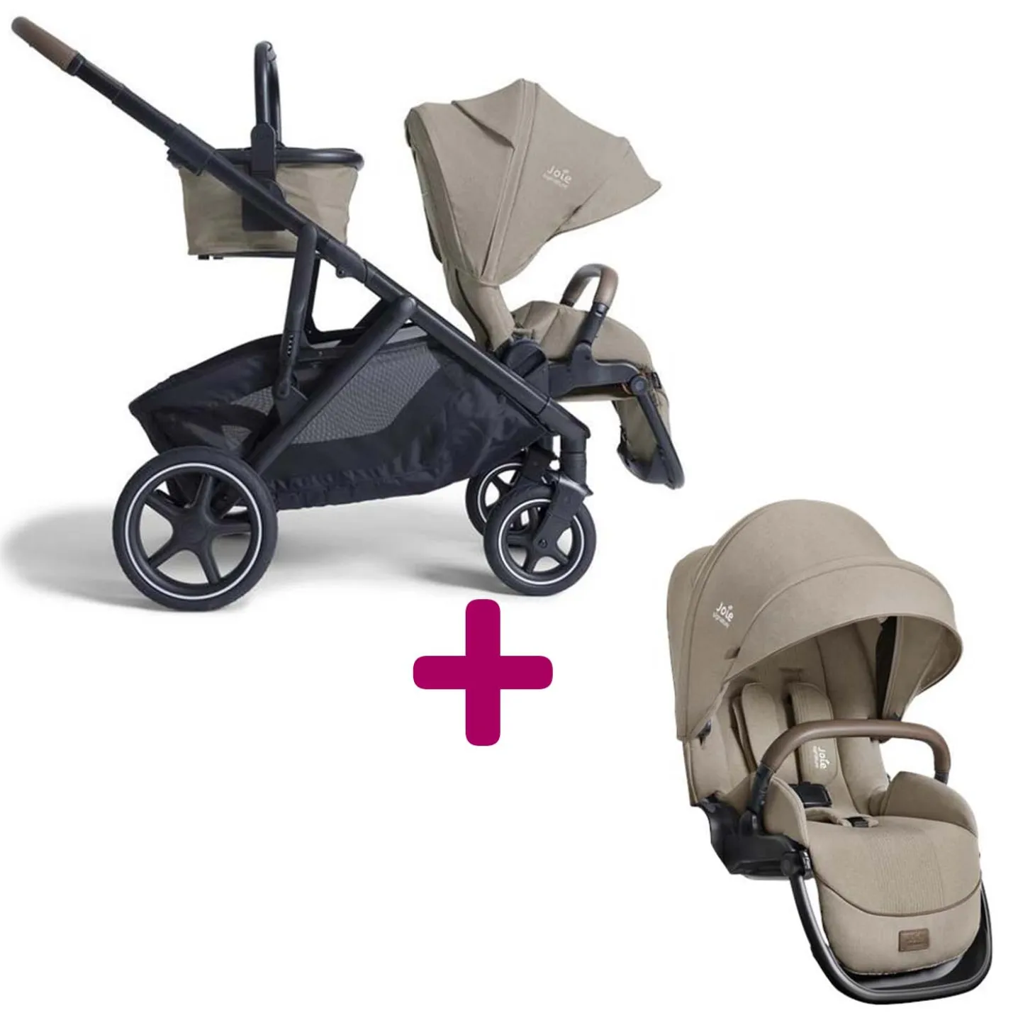 Poussette Versiti Sandstone avec assise supplementaire de Joie