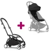 Poussette YOYO 3 Pack 6+ Noir Cadre Noir                            de Stokke