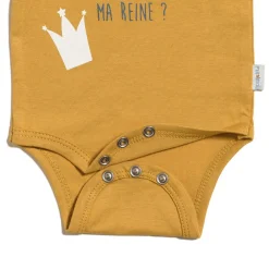 P’tit bisou                    Body manches longues Marraine    Jaune Curcuma            9 mois