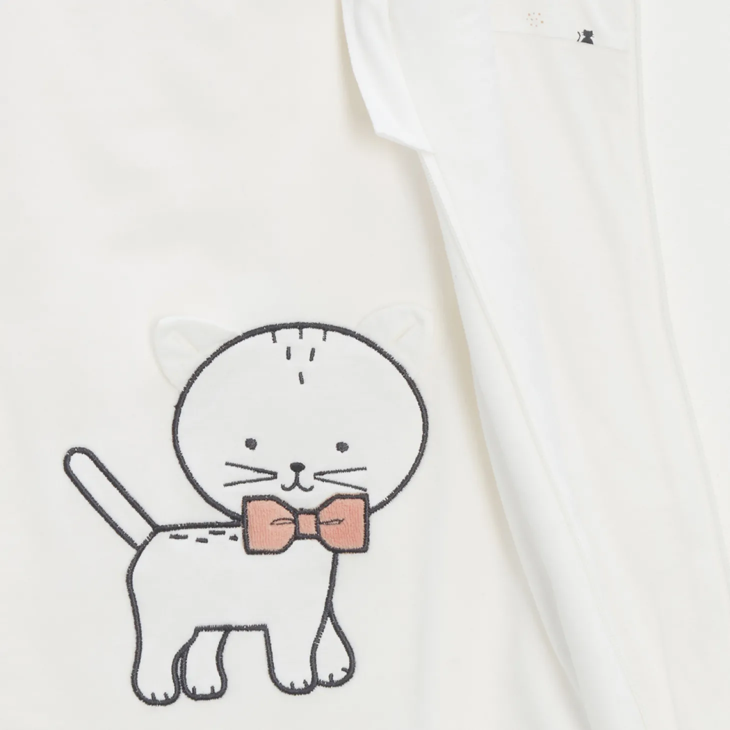 P’tit bisou Gigoteuse Mon Trousseau Chaton Ecru Poudre 0-6 mois