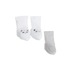 P’tit bisou Lot de 2 paires de chaussons Mes Essentiels Gris Prématuré-Naissance