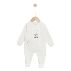 P’tit bisou Pyjama Mon Trousseau Chaton Ecru Poudre Prématuré